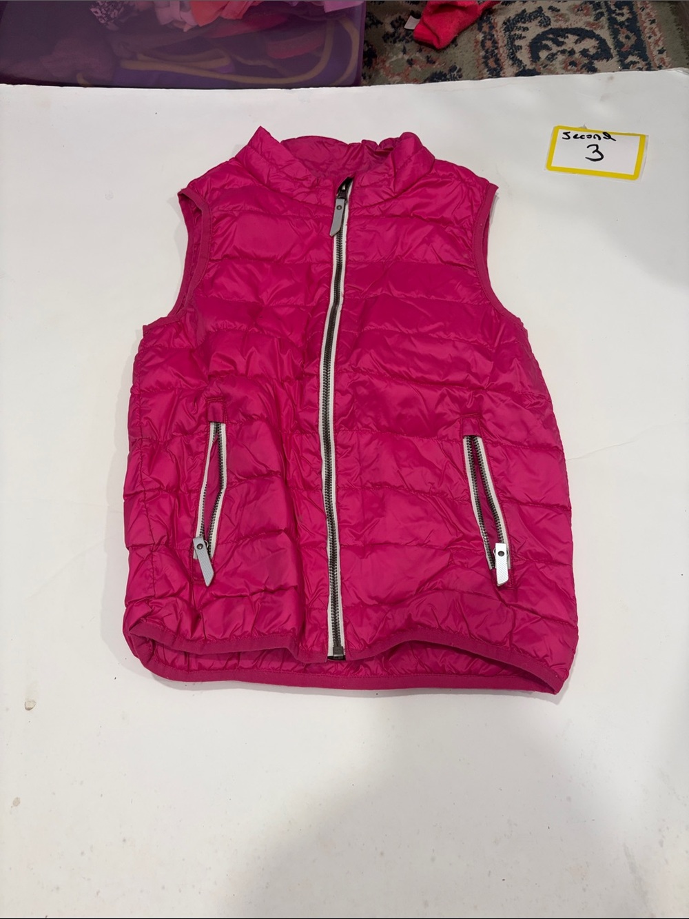 Hanna Andersson Hot Pink Quilted Puffer Vest